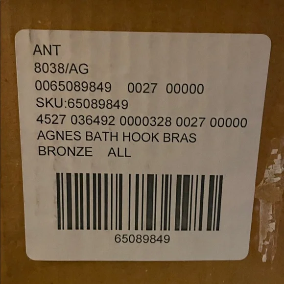 Anthropologie Agnes Brass Towel Hook Cottagecore Grandmacore Moderncottage - Picture 2 of 3